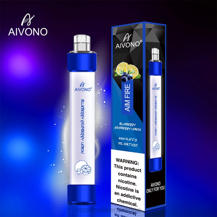 Vape Juice - Aivono AIM FIRE 1000 blåbär hallon citron B8B42327