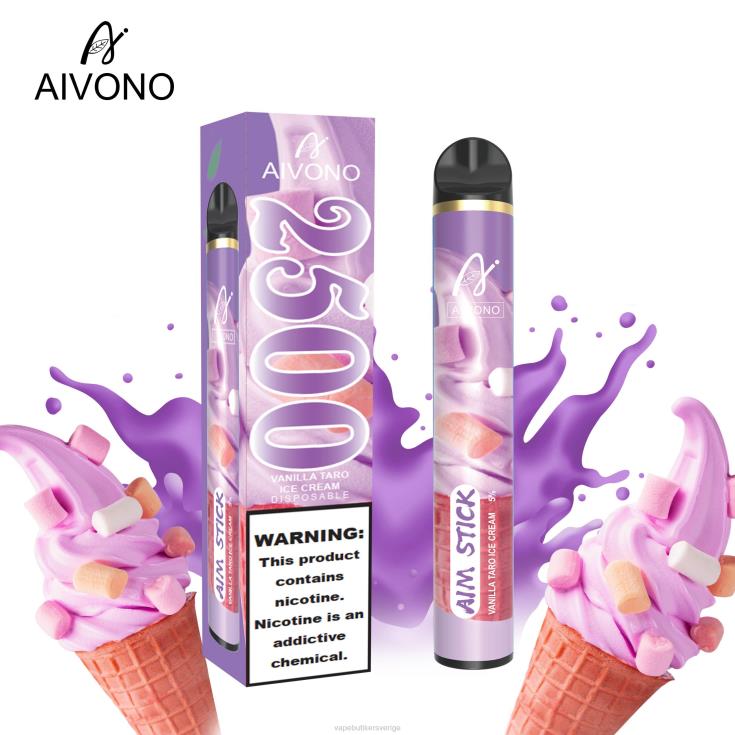 Vape Juice - Aivono AIM STICK 2500 vanilj taro glass B8B42147