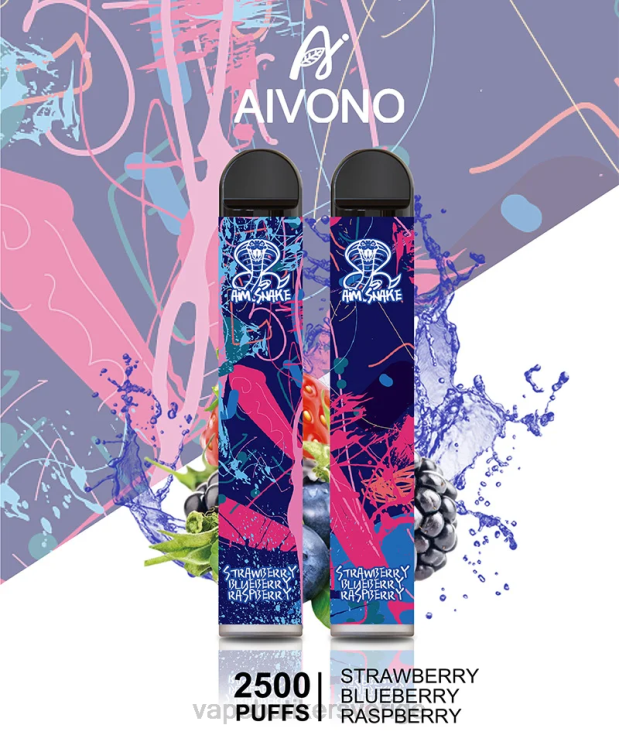 Vape Smaker - Aivono AIM SNAKE 2500 jordgubbsblåbär hallon B8B42318