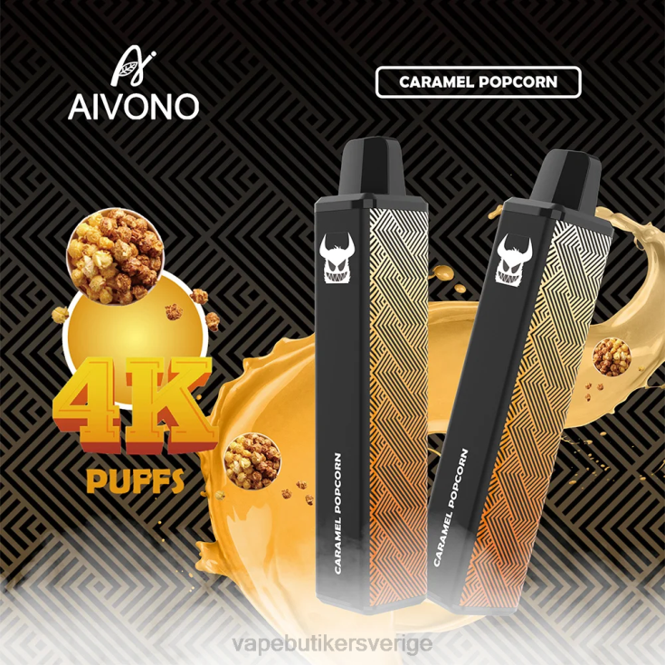 Vape Sverige - Aivono AIM FREAK 4000 karamell popcorn B8B42261