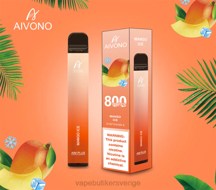 Vape Utan Nikotin - Aivono AIM PLUS 800 mango is B8B42184
