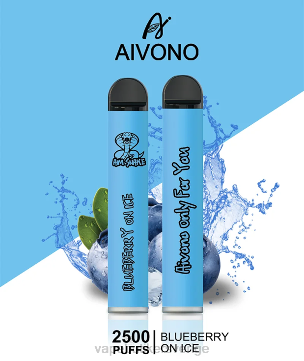 Vape Utan Nikotin - Aivono AIM SNAKE 2500 blåbär på is B8B42299