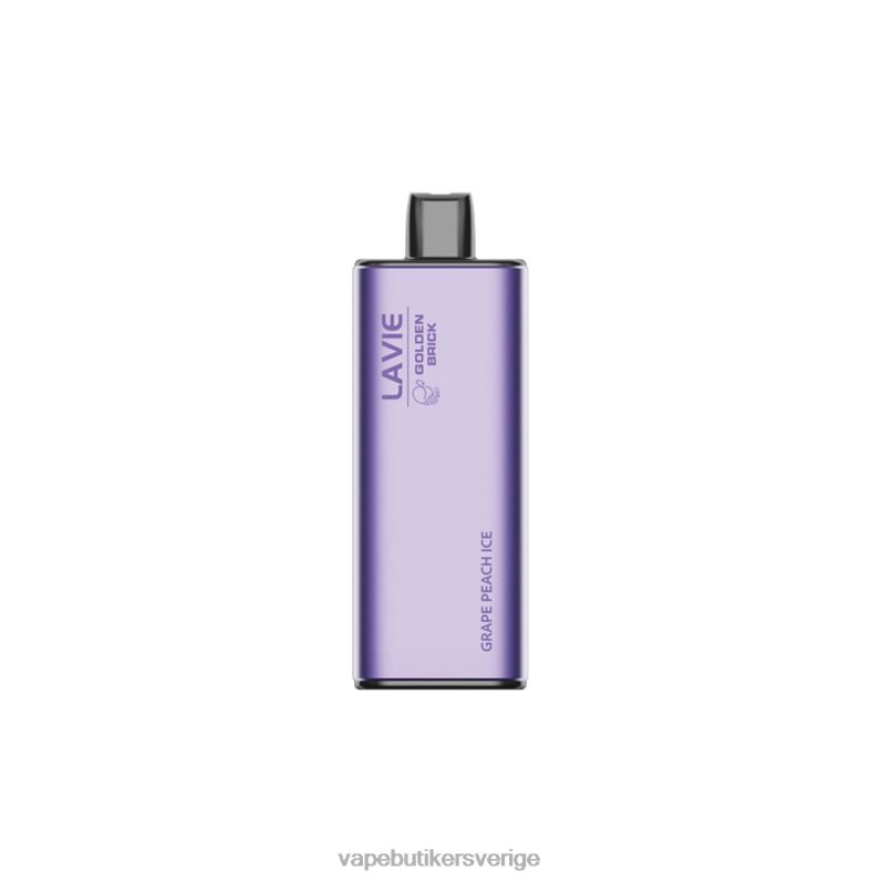 Vape Göteborg - LAVIE GOLDEN BRICK 10 000 bloss druva persika is 4RH2460