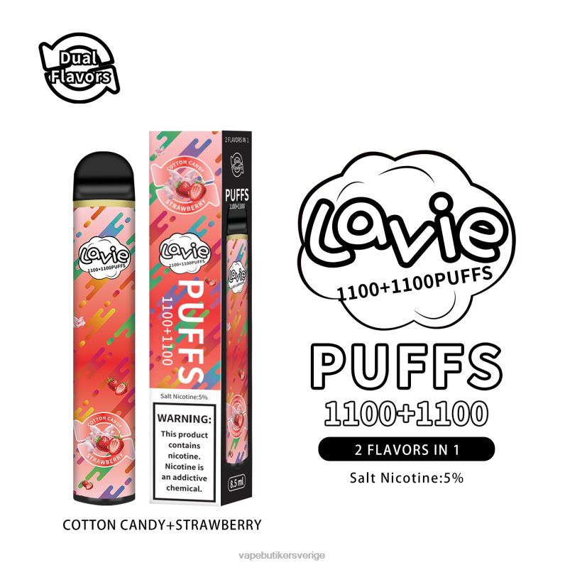Vape Smaker - LAVIE BAR Switch 2200 bloss sockervadd/jordgubbe 4RH24293