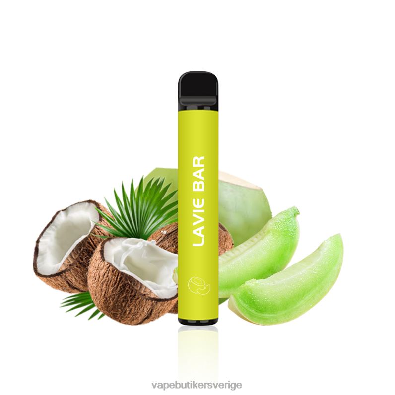 Vape Utan Nikotin - LAVIE BAR 2% version 800 puffar melon coco 4RH24324