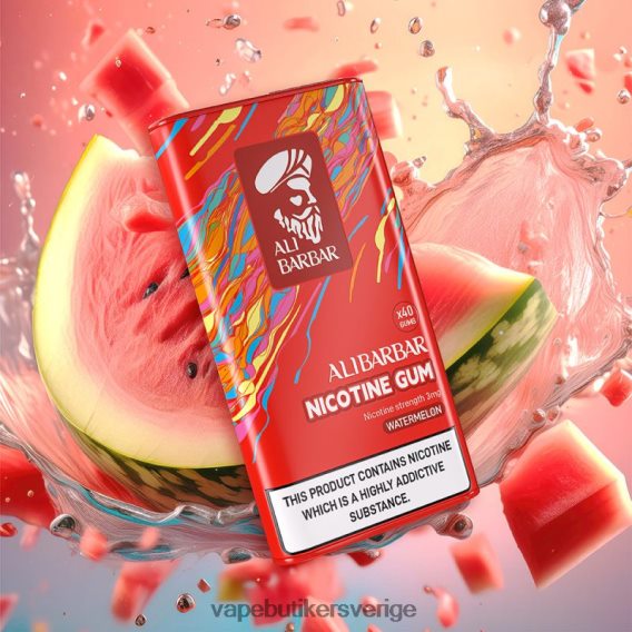 Vape Göteborg - Alibarbar nikotingummi vattenmelon 6H426D85