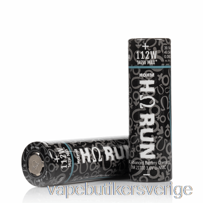 Vape Sverige Hohm Tech Run 21700 3023mah 39.1a Batteri Två Batterier Pack