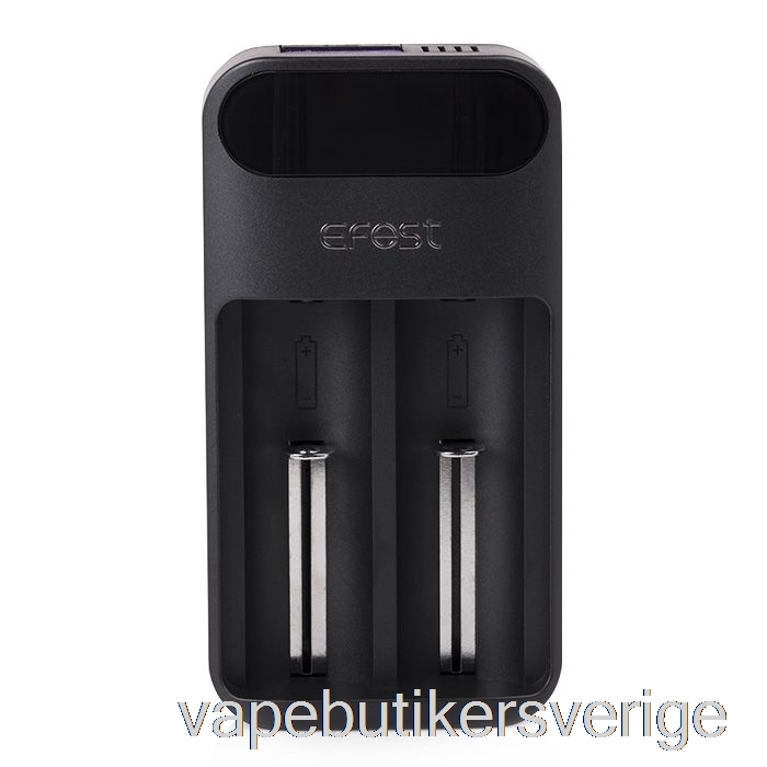 Vape Sverige Efest Lush Q2 2-bay Intelligent Led Batteriladdare