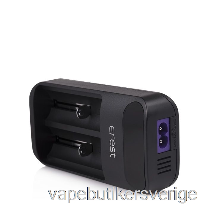 Vape Sverige Efest Lush Q2 2-bay Intelligent Led Batteriladdare