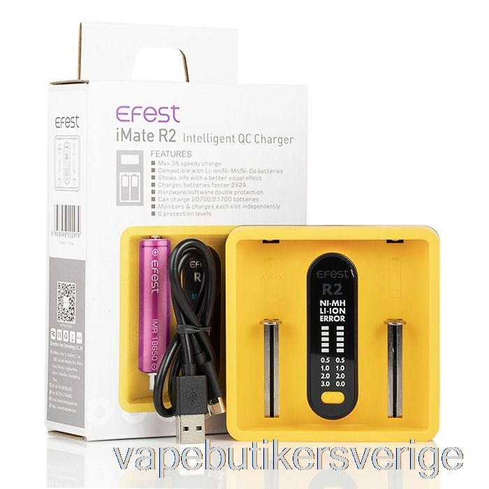 Vape Sverige Efest Imate R2 Intelligent Qc-laddare