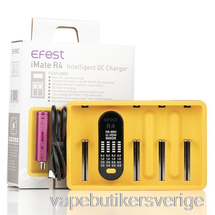 Vape Sverige Efest Imate R4 Intelligent Qc-laddare
