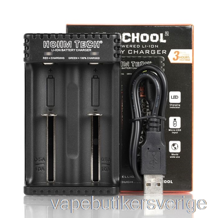 Vape Sverige Hohm Tech School 2 2a Mic-usb Laddare
