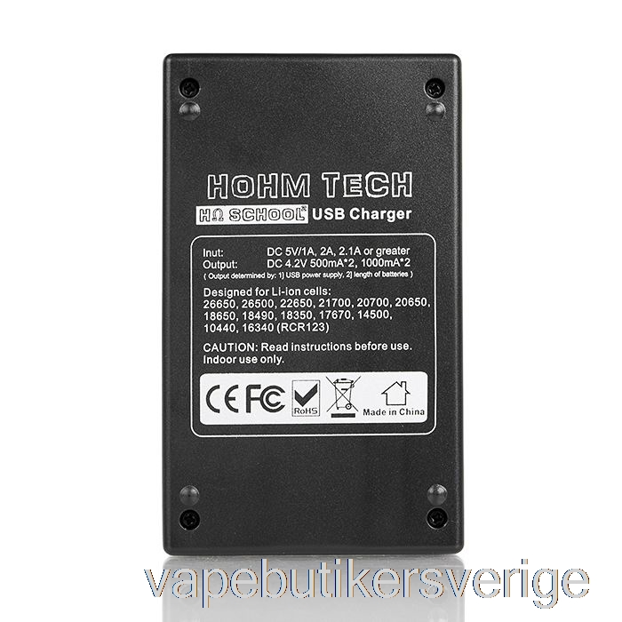Vape Sverige Hohm Tech School 2 2a Mic-usb Laddare