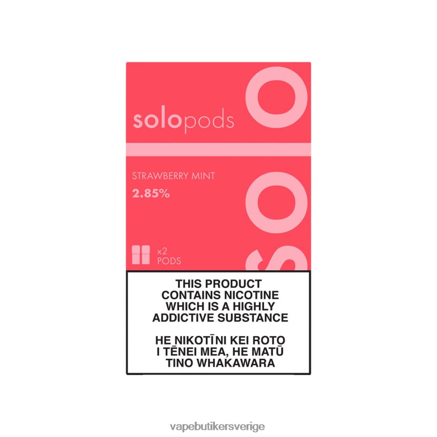 Vape Göteborg - Solo ersättningspod 2-pack jordgubbsmynta DB20T460