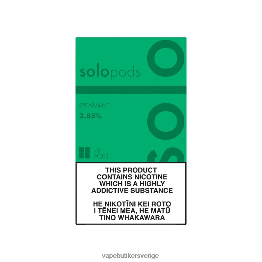 Vape Juice - Solo ersättningspod 2-pack grönmynta DB20T462