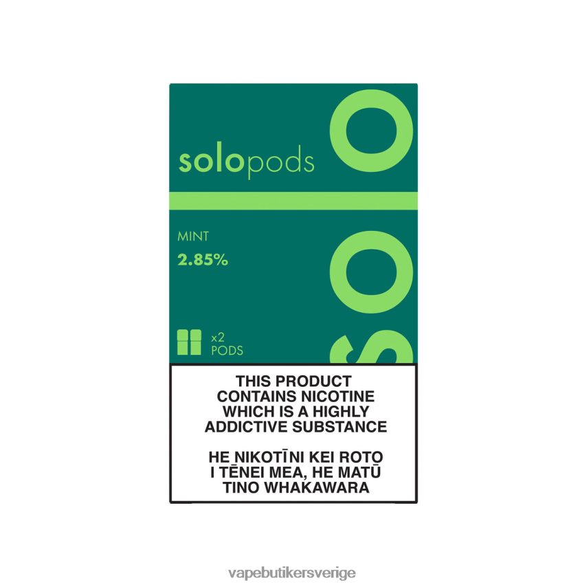 Vape Juice - Solo ersättningspod 2-pack mynta DB20T452