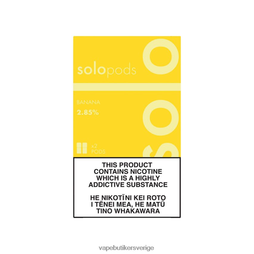 Vape Utan Nikotin - Solo ersättningspod 2-pack banan DB20T464